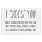 Stupell Industries I Choose You Romantic Love Quote Casual Typography Wall Plaque Design By Lettered and Lined